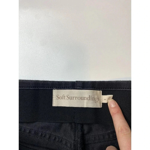 Soft Surroundings Black Ultimate Bootcut Denim Pull On Jeans Size S - Picture 4 of 7